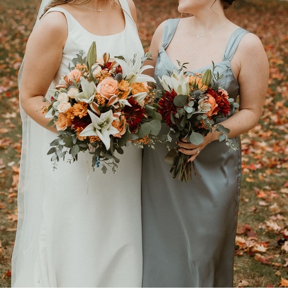 Azazie Dusty Blue Bridesmaid/Evening Dress - Picture 3 of 4